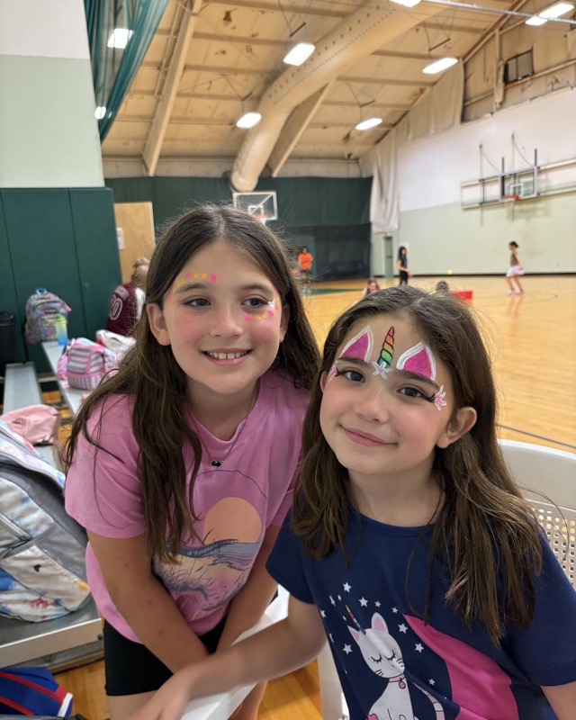 Face painting fun at NERC camp